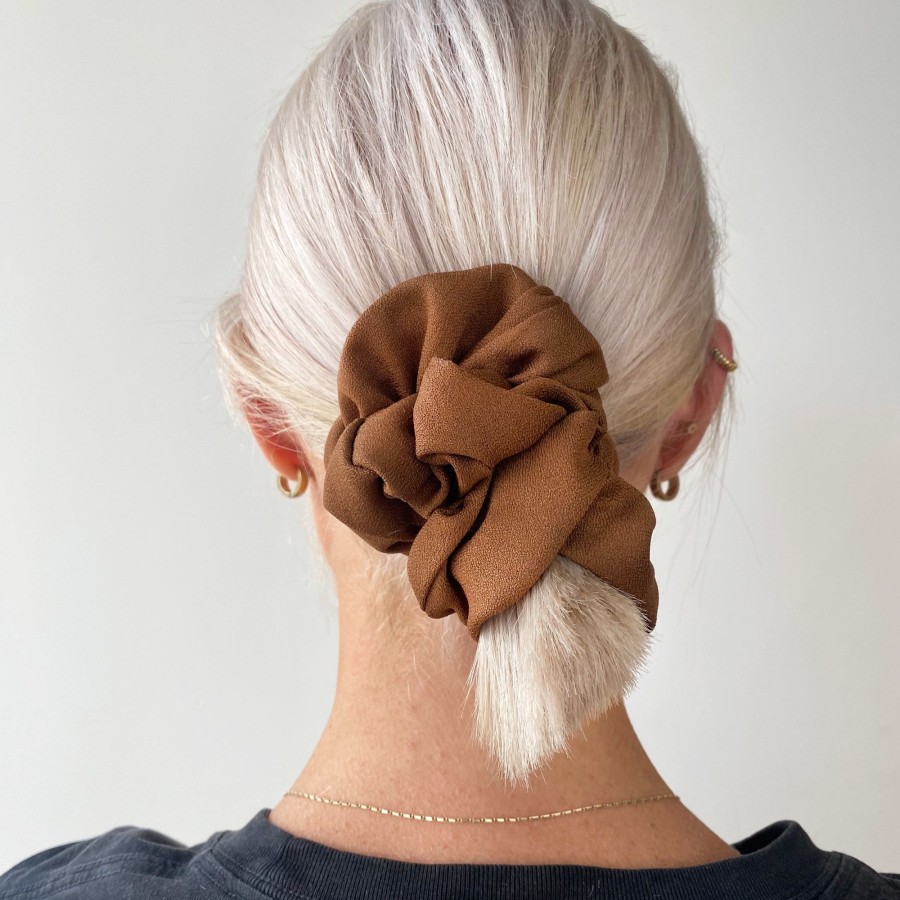 Hair Les Précieuses Chouchous Et Elastiques | Mat Scrunchie - Truffle