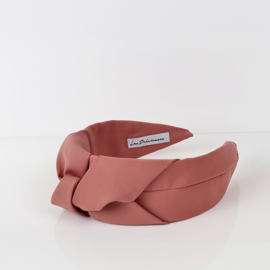 Hair Les Précieuses Serres-Tete | Wide Headband With Bow - Blush