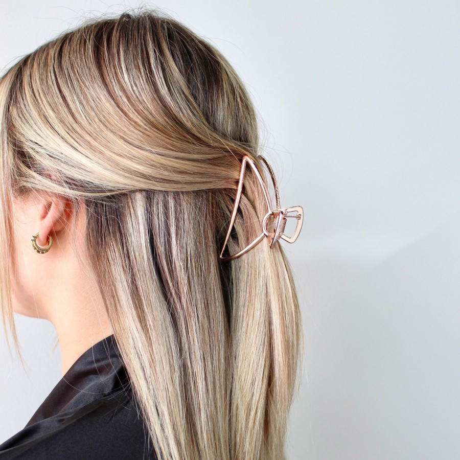 Hair Les Précieuses Pinces Et Barrettes | Luna Metal Hair Clip - Rose Gold