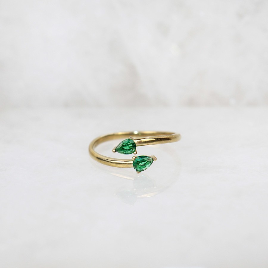 Jewelry Les Précieuses Bijoux | Cobra Emerald Ring - Gold