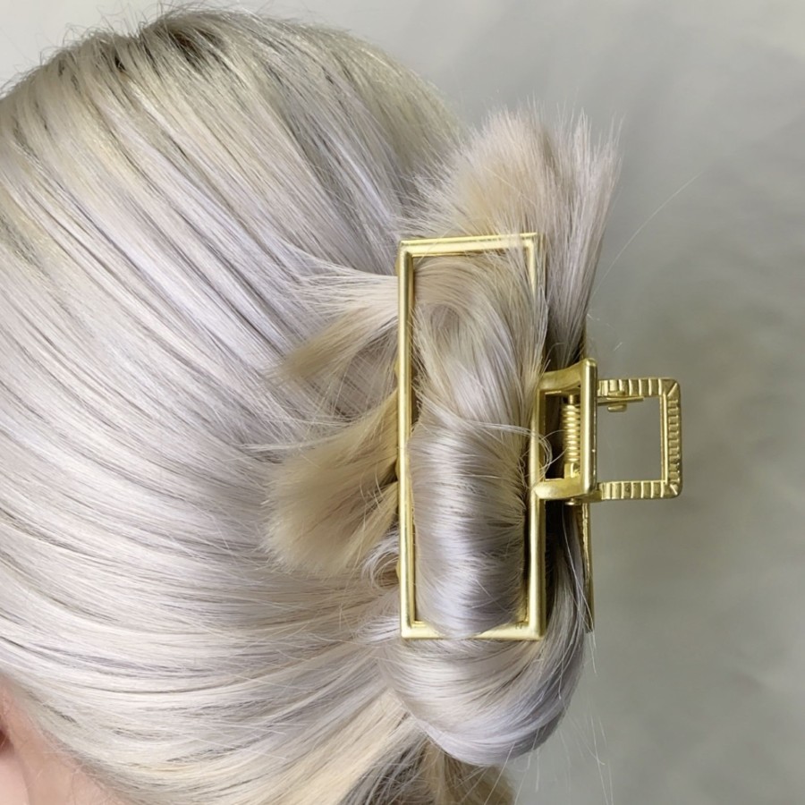 Hair Les Précieuses Pinces Et Barrettes | Geo Metal Hair Clip - Gold