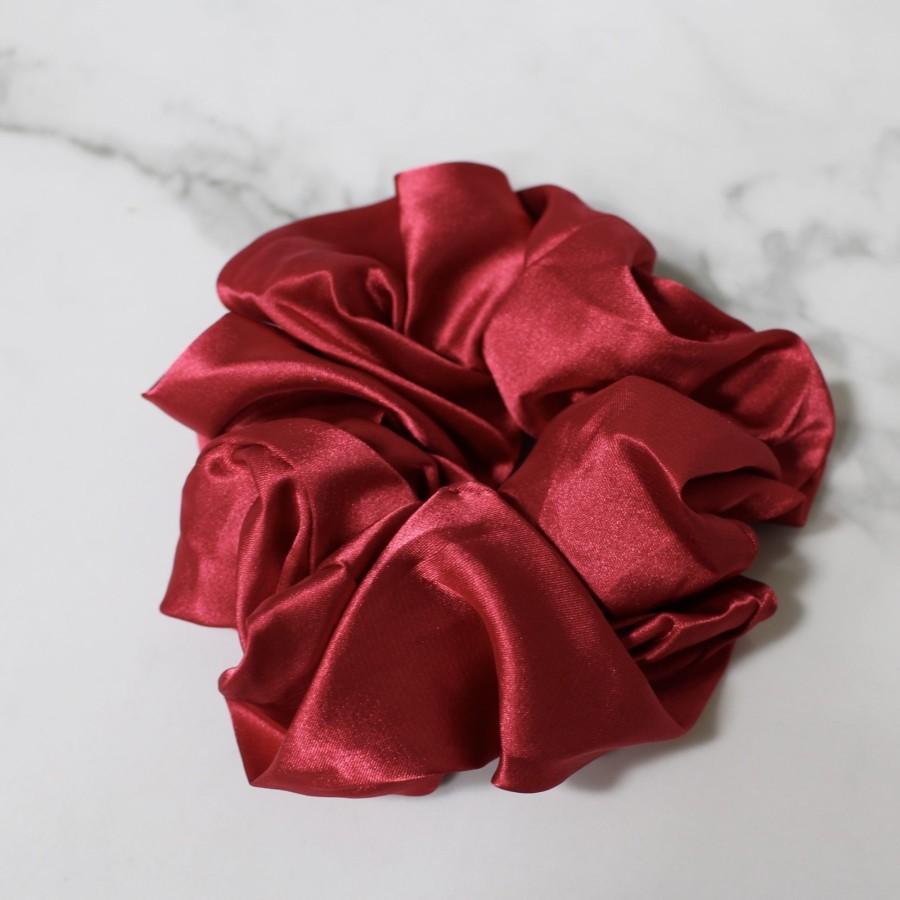 Hair Les Précieuses Chouchous Et Elastiques | Satin Scrunchie - Ruby