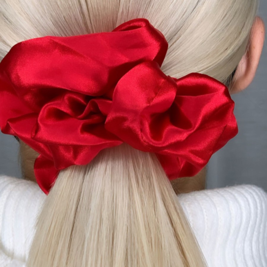 Hair Les Précieuses Chouchous Et Elastiques | Satin Scrunchie - Ruby