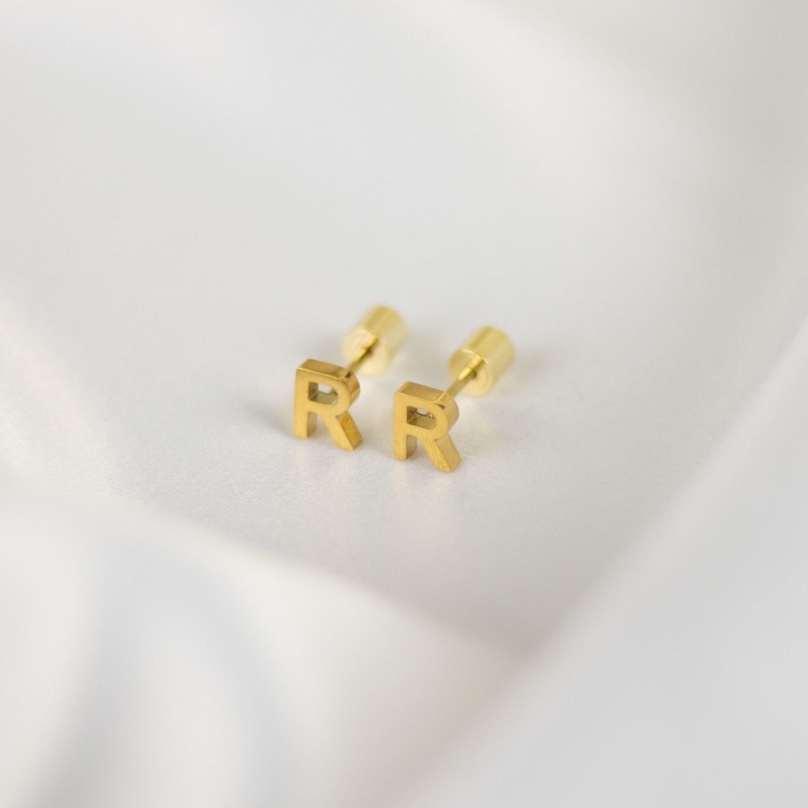 Jewelry Les Précieuses Bijoux | Letter R Earrings