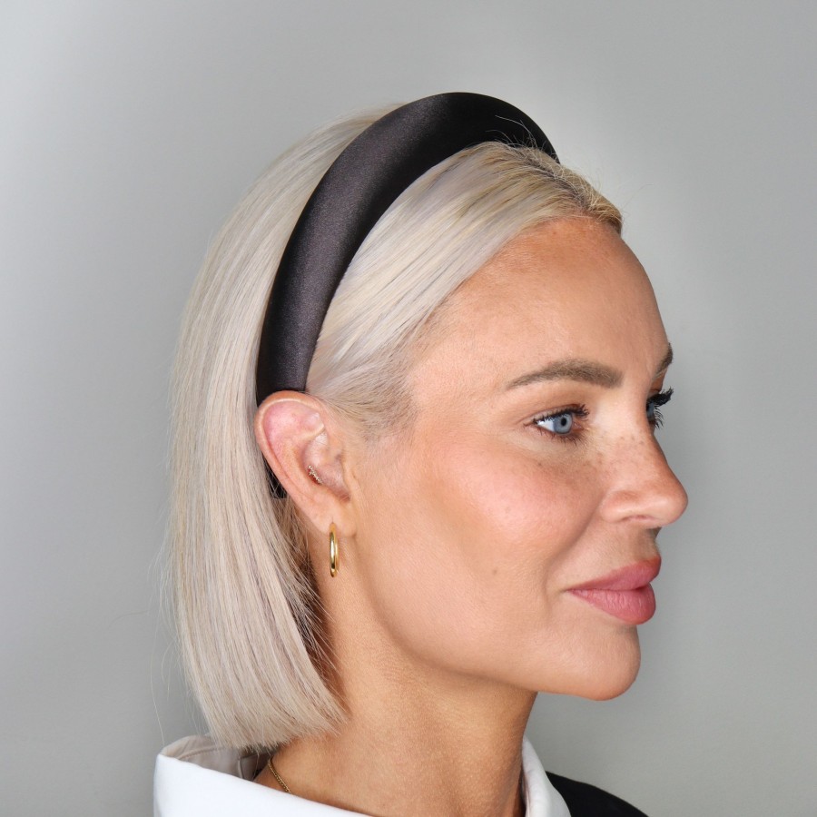 Hair Les Précieuses Serres-Tete | Satin Bomb Headband - Black