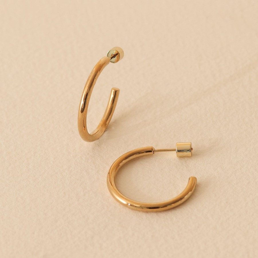 Jewelry Les Précieuses Bijoux | Les Costos 20Mm Earrings - Gold