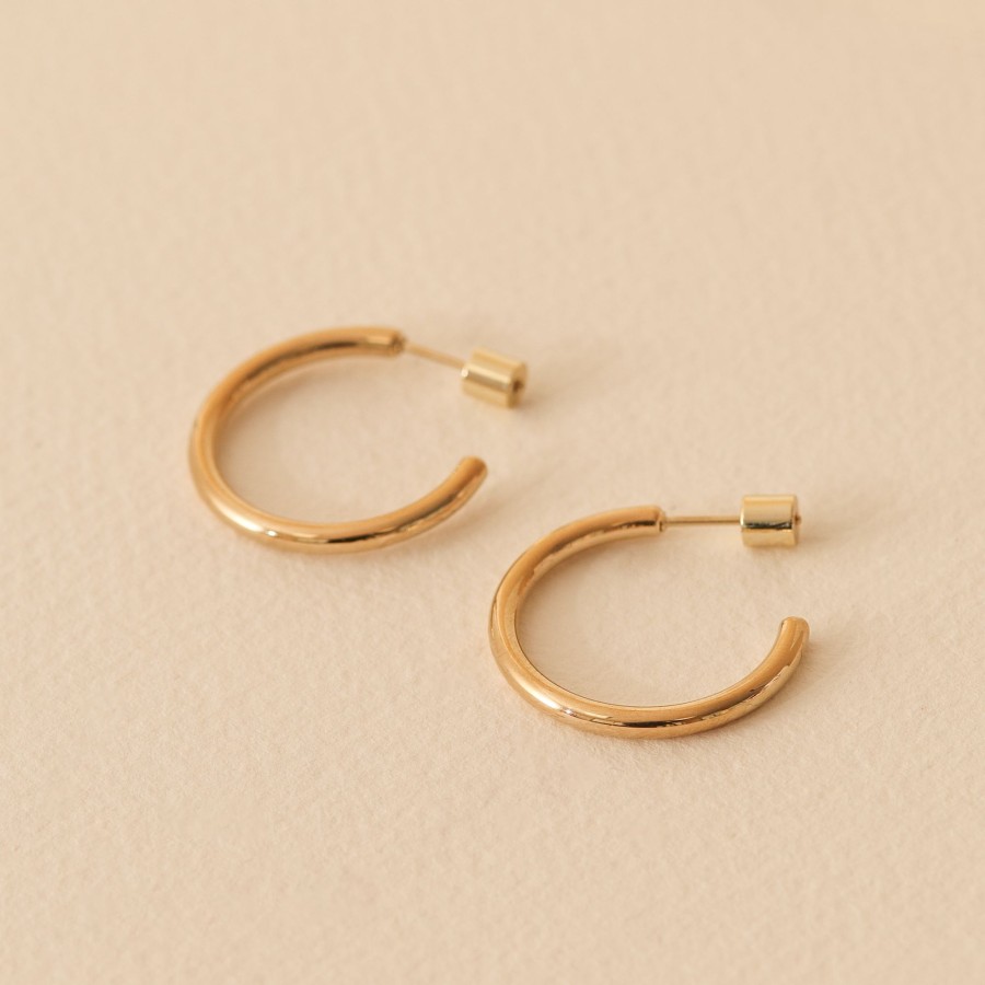 Jewelry Les Précieuses Bijoux | Les Costos 20Mm Earrings - Gold