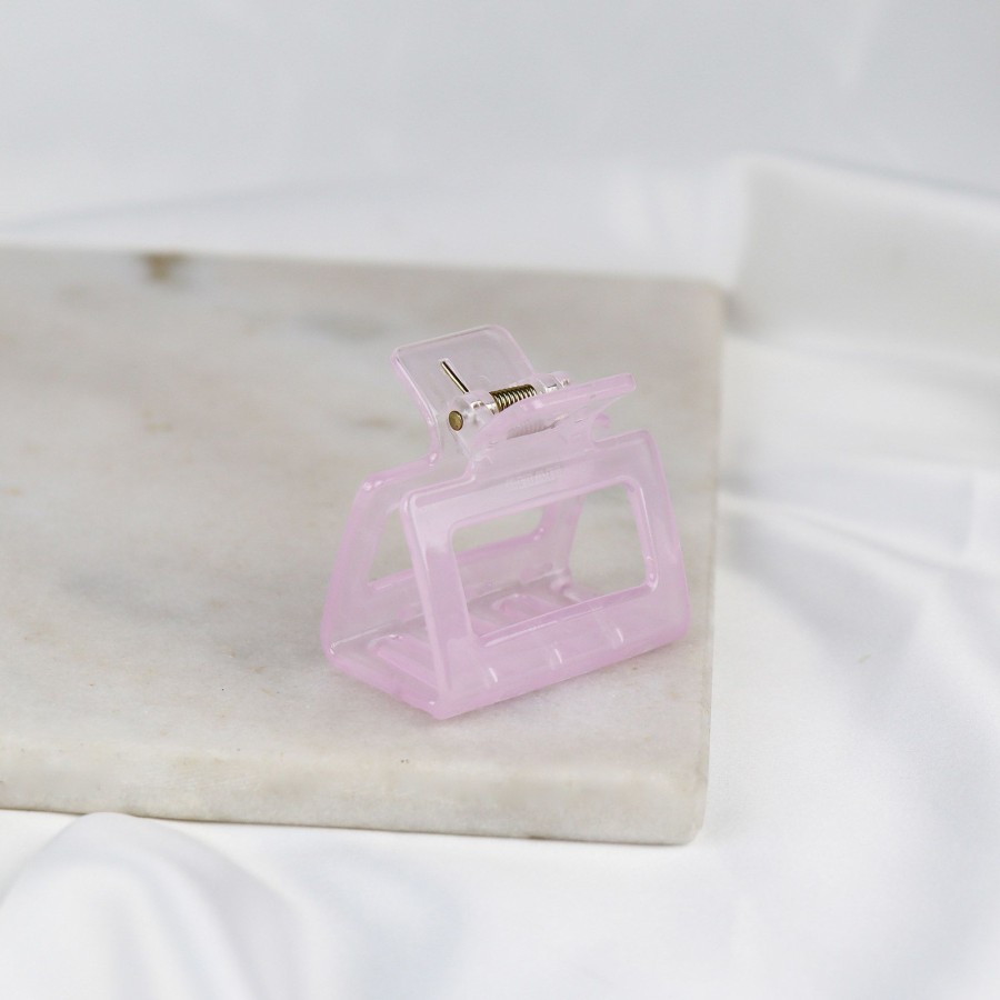 Hair Les Précieuses Pinces Et Barrettes | Square Hair Clip - Glossy Light Lilac