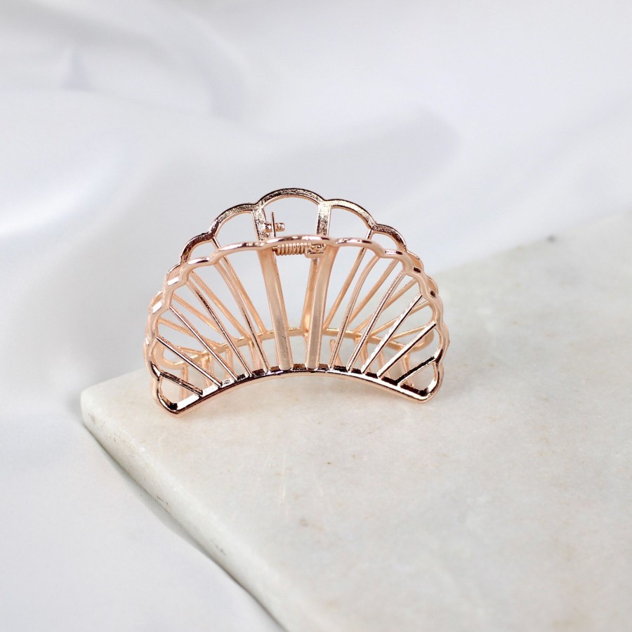 Hair Les Précieuses Pinces Et Barrettes | Crescent Metal Hair Clip - Rose Gold