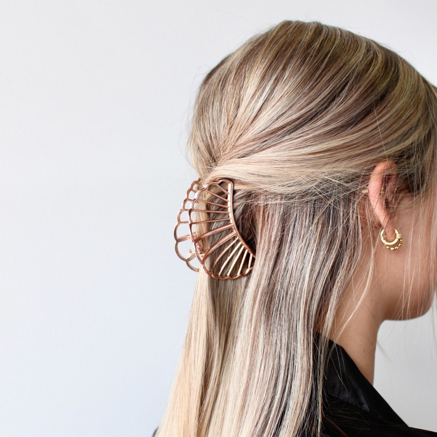 Hair Les Précieuses Pinces Et Barrettes | Crescent Metal Hair Clip - Rose Gold