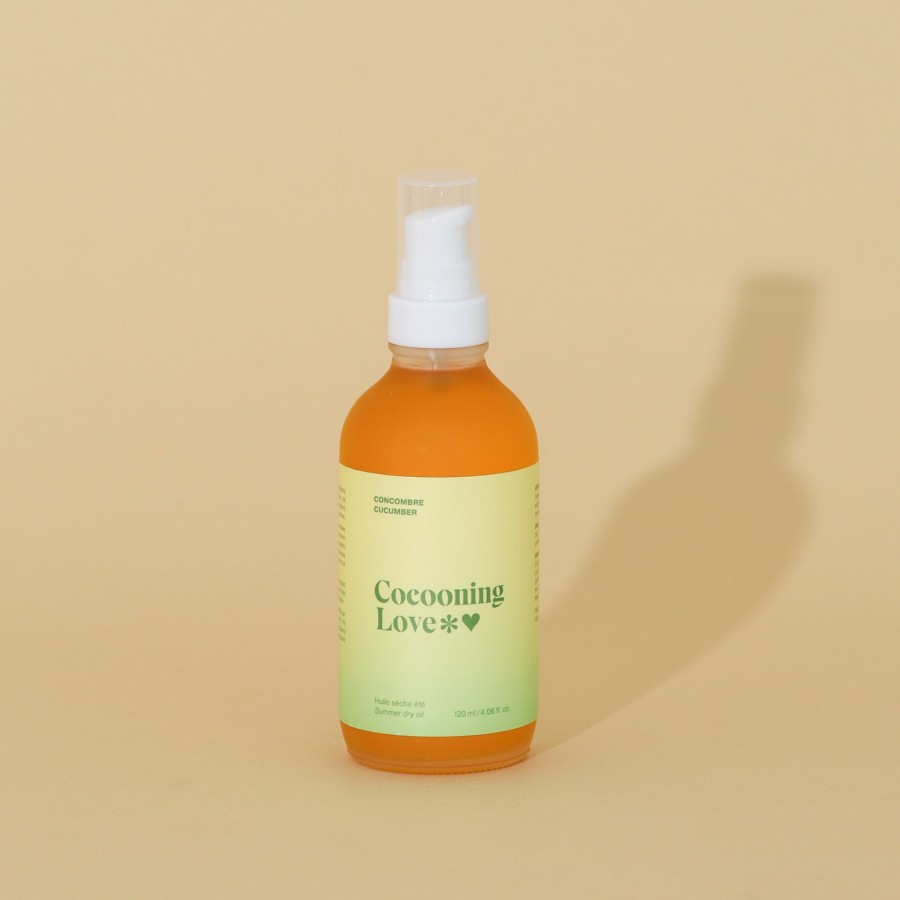 Bath And Body Cocooning Love | Cucumber Dry Body And Hair Oil - 120Ml