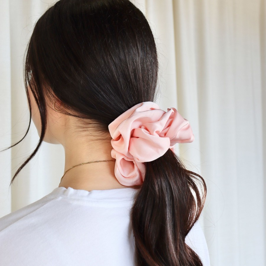 Hair Les Précieuses Chouchous Et Elastiques | Terylene Scrunchie - Pale Pink