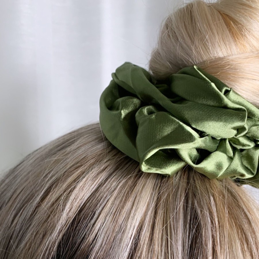 Hair Les Précieuses Chouchous Et Elastiques | Scrunchie And Satin - Khaki