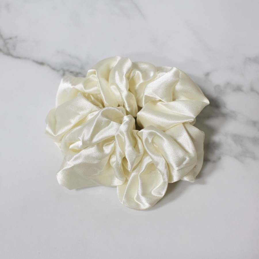 Hair Les Précieuses Chouchous Et Elastiques | Satin Scrunchie - Ivory