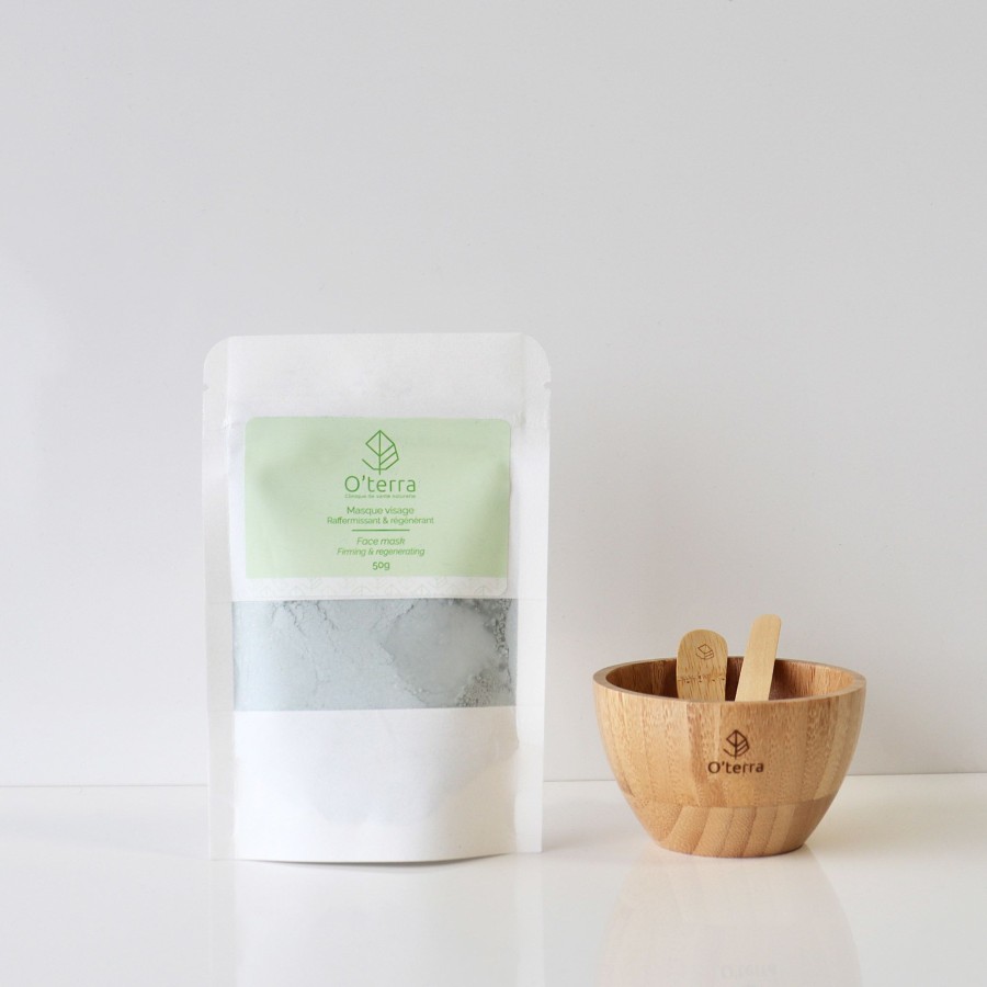 Skin Care O'terra | Duo Firming And Regenerating Face Mask With Bamboo Tools