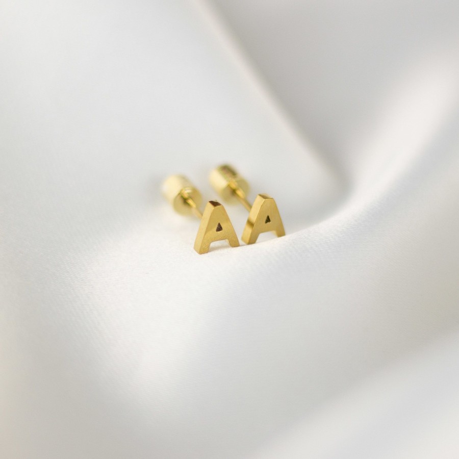 Jewelry Les Précieuses Bijoux | Letter A Earrings