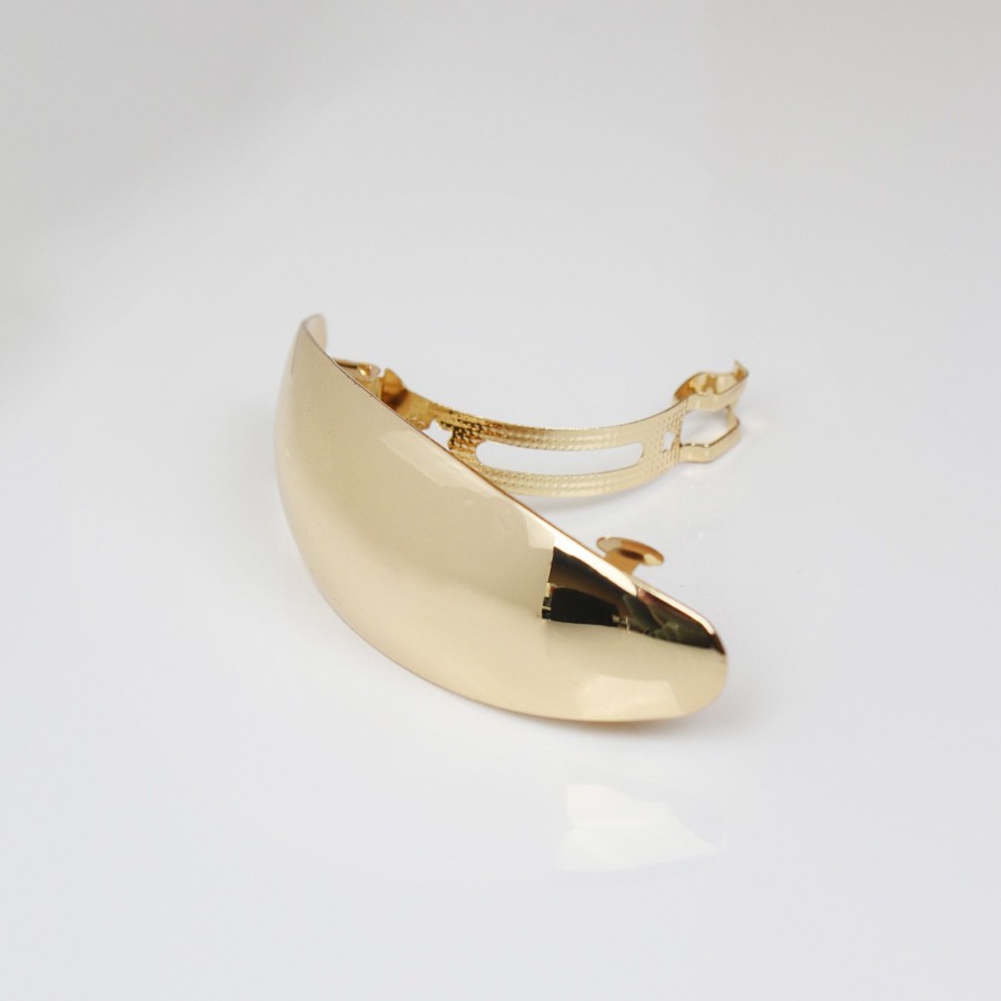 Hair Les Précieuses Pinces Et Barrettes | Rounded Metal Hair Barrette - Gold