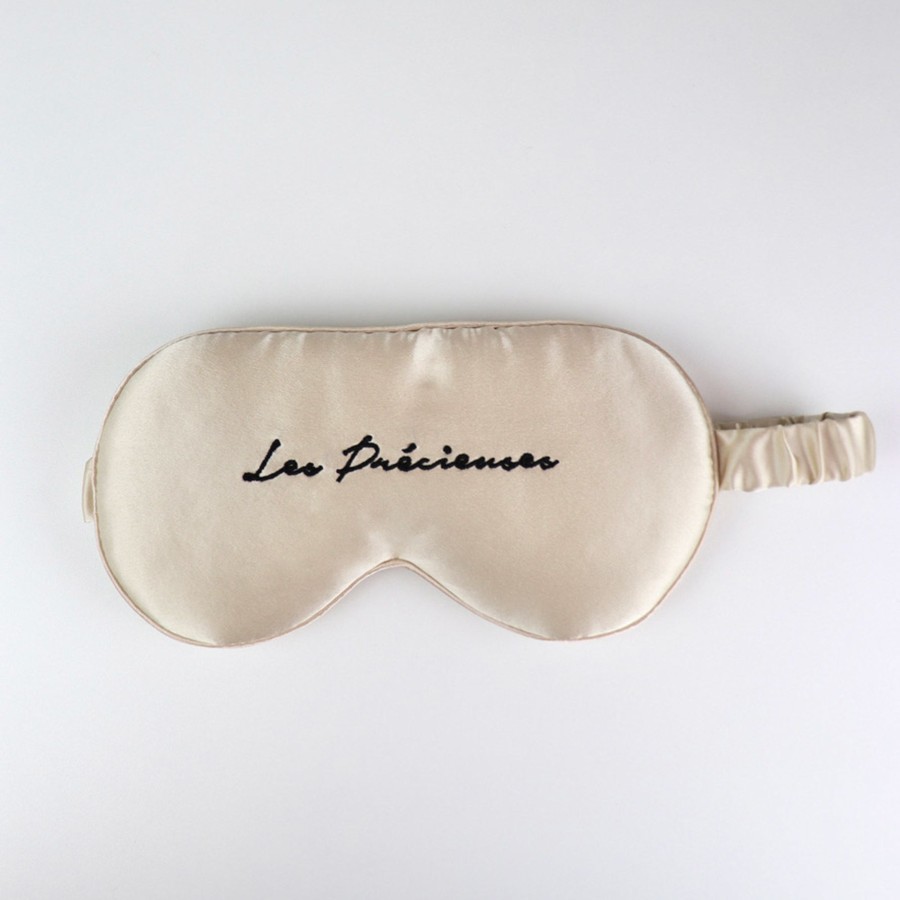 Home Les Précieuses | 100% Pure Mulberry Silk Sleep Mask - Champagne